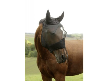 maska proti hmyzu s usima trasne pres nozdry full cerna