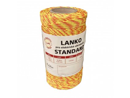 Lanko STANDARD pro el. ohradník, 3x0,20 mm Niro, žluto-oranž., 250 m (Varianta 3x0,20 mm Niro, žluto-oranž., 250 m)