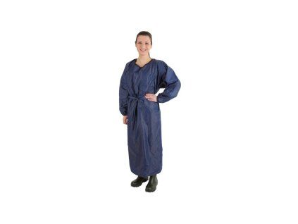Zástěra na dojení Apron s rukávy, modrá, M (Varianta modrá, M)