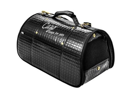 cazo taska kabelka cestovni pro psy diamond cerna 50 x 27 x 26 cm