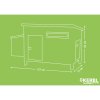 KERBL Kurník po slepice Barney EKO plast, 137 x 73 x 83 cm (Varianta 137 x 73 x 83 cm)