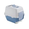 Toaleta pro kočky Cathy Clever & Smart, 58 x 45 x 48 cm, ocelově modrá / bílá (Varianta 58 x 45 x 48 cm, šedá / bílá)