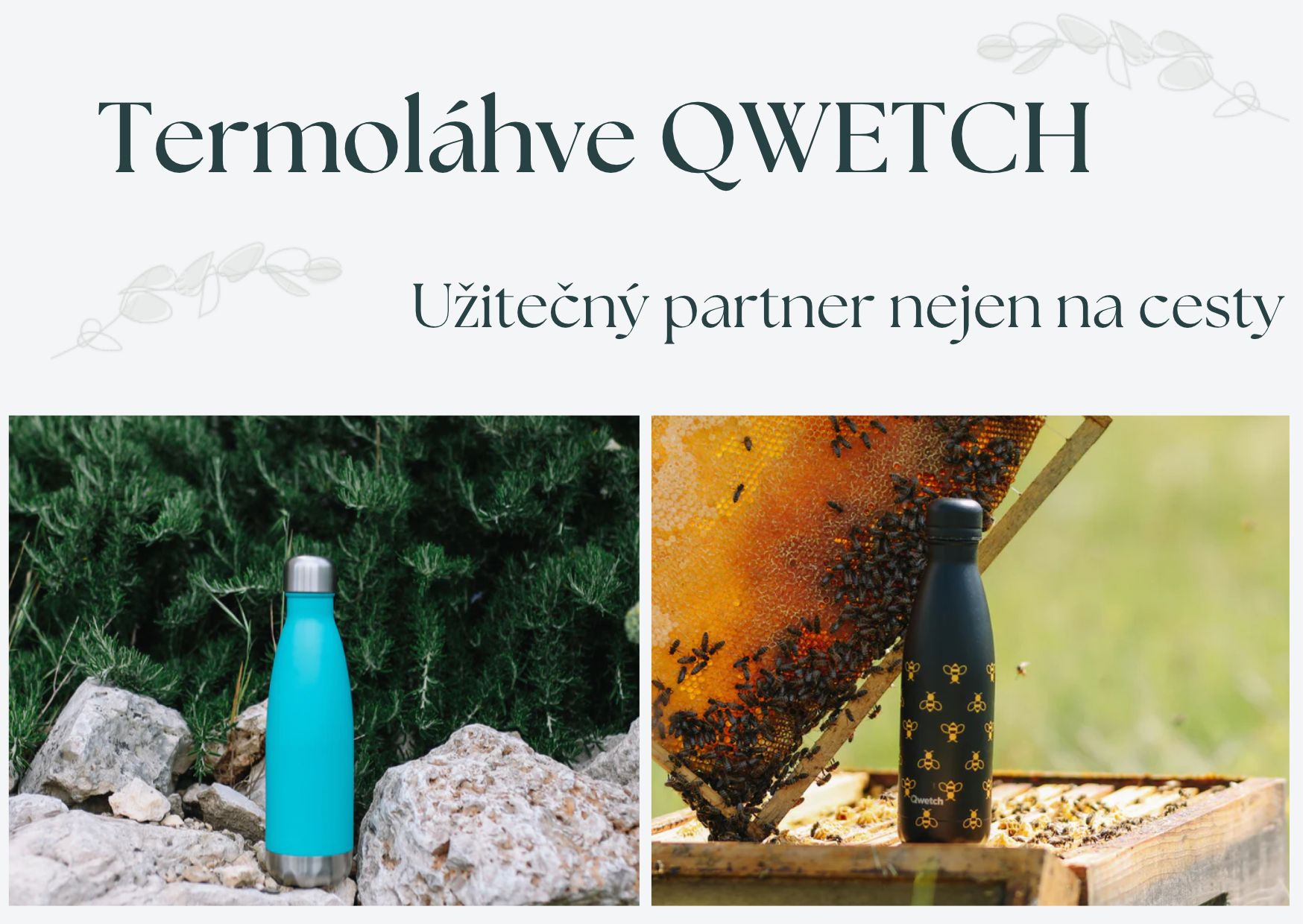 Qwetch nerezové lahve parťák na cesty