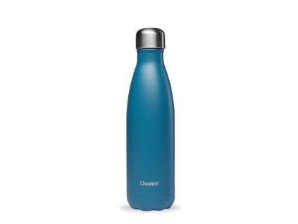 Qwetch nerezová termoláhev "Matt Bleu Canard" 500ml