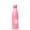 Qwetch nerezová termo láhev "Spray Pink" 500ml