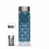 Qwetch skleněná termoláhev "Gingko Bleu" 430ml