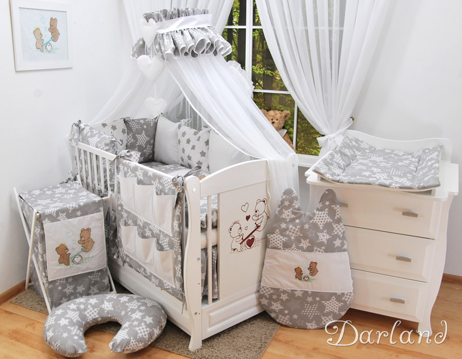 Originální 22-dílná sada s polštářkovým mantinelem