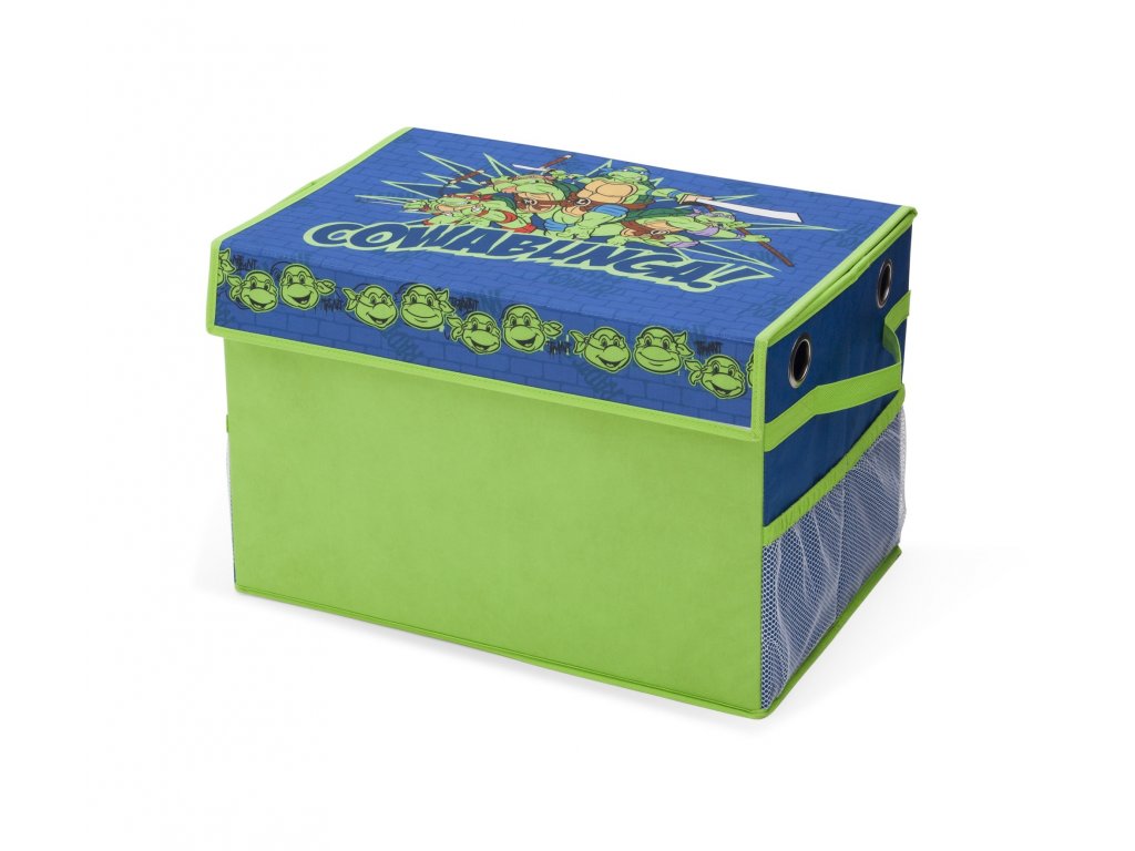 Dětský látkový box na hračky Želva Ninja