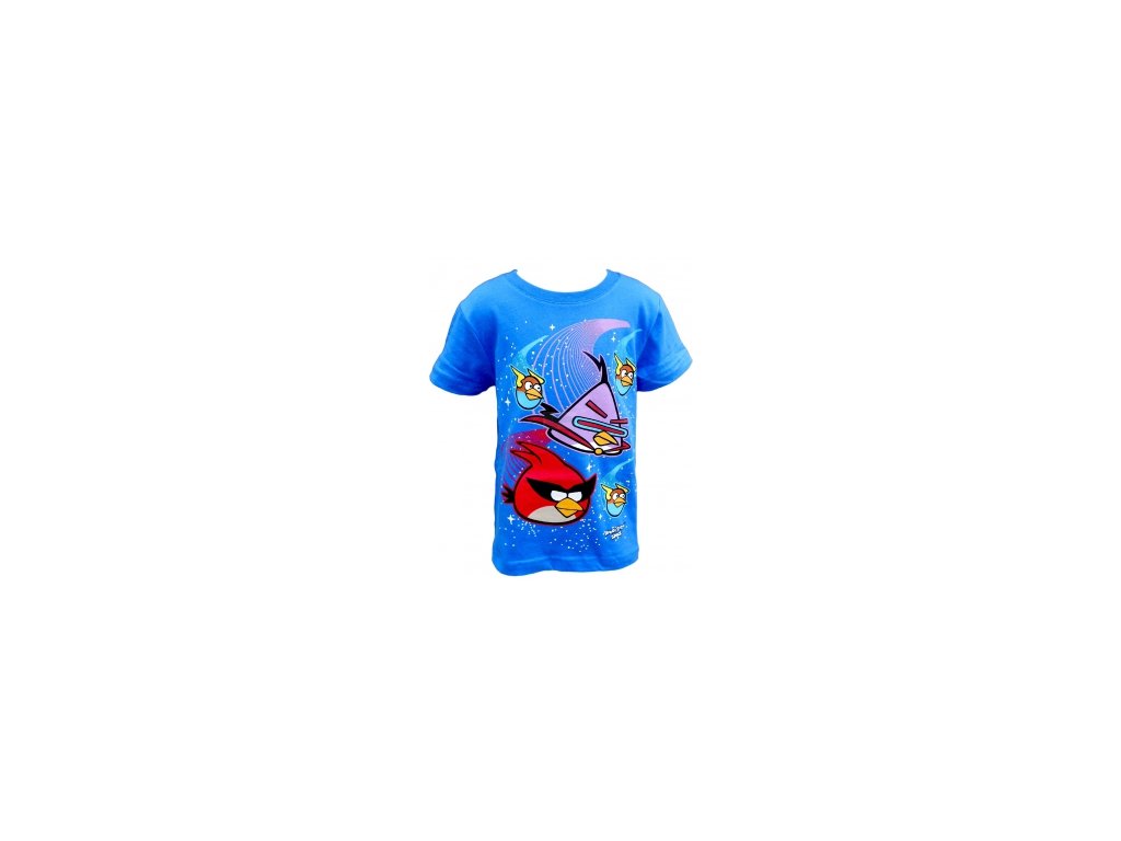 Tričko Angry Birds krátký rukáv modré new vel.110