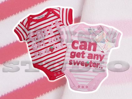 Babaluno body krátký rukáv holčička 2pack 62/68