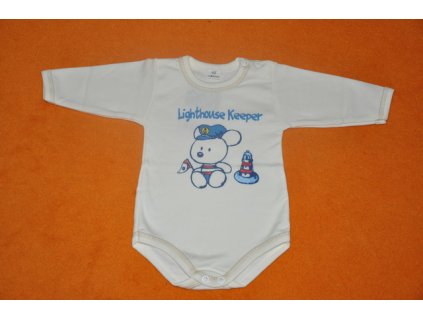 Bavlněné body Lighthouse Keeper myška krémová vel. 62