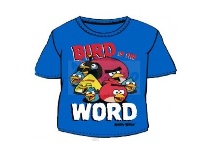 Bavlněné tričko Angry Birds modré 98/104