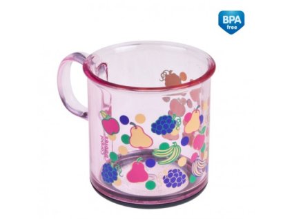 Canpol Babies  Protiskluzový hrníček růžový