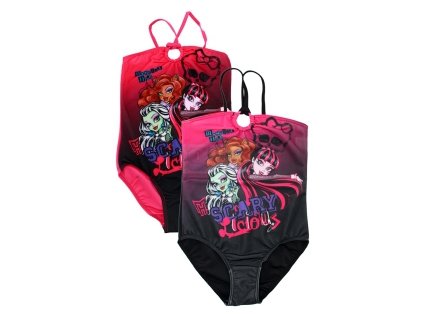 Dívčí plavky Monster High černé vel. 128