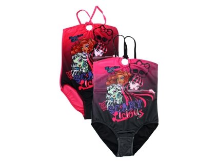 Dívčí plavky Monster High růžové vel. 116