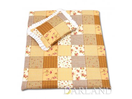 Sada do kočárku Patchwork hnědý Darland