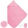 Baby Matex LUPER dětská osuška s kapucí růžová