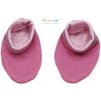 Botičky/ponožtičky BAVLNA Mamatti - Myška růžové puntíky
