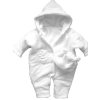 Zimní kombinéza - chlupatka bílá bez výšivky vel. 56-62
