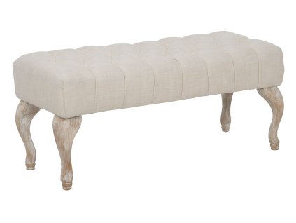 Krémová lavice Mauro Ferretti Panar, 97x42x40 cm