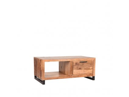 Konferenční stolek Glasgow - přírodní mangové dřevo - 110x60 cm
