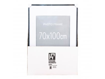 Sada 10ks fotorámečků na zeď Optic 70x100 cm černá/přírodní