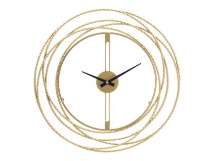 Zlaté nástěnné hodiny Mauro Ferretti Stiro, 50x4cm