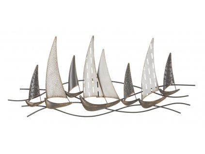 Nástěnná dekorace Mauro Ferretti Boats, 100x3x44 cm