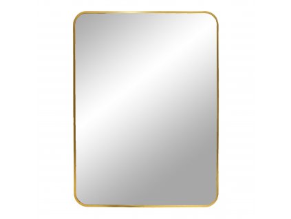 Zlaté obdélníkové nástěnné zrcadlo Vardar 50x70 cm