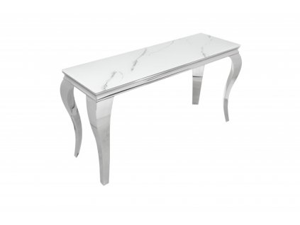 Stříbrný konzolový stolek Modern Barock 145 cm