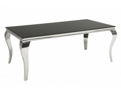 Stříbrný jídelní stůl Modern Barock 200 cm