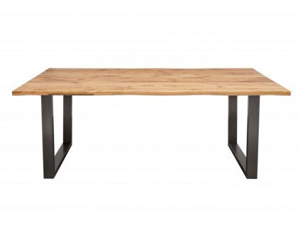 Přírodní dubový jídelní stůl Living Edge 160 cm
