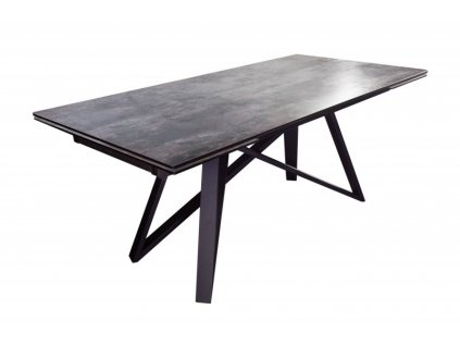Šedý rozkládací jídelní stůl Atlas 180-220-260 cm