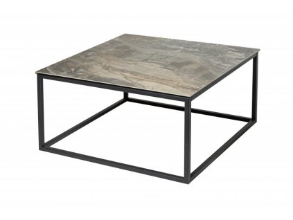 Taupe keramický konferenční stolek Symbiose 75 cm