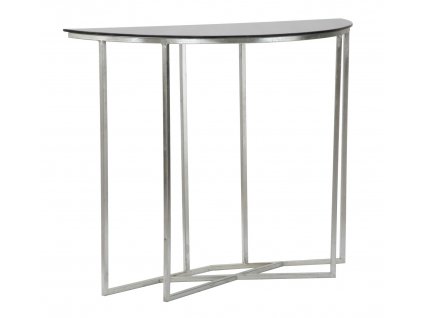 Konzolový stolek Mauro Ferretti Orto 100x40x80 cm, stříbrná/černá