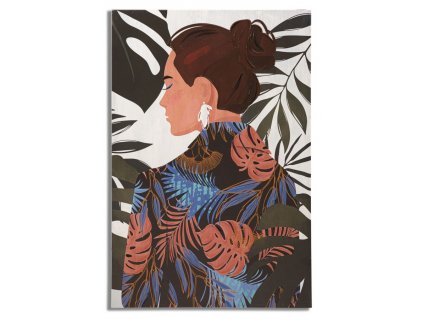 Obraz LADY JUNGLE -B- 80X2,8X120 cm