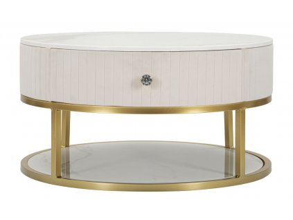 Konferenční stolek TAVOLO DA CAFFE' MONTPELLIER CREMA 75X36 cm