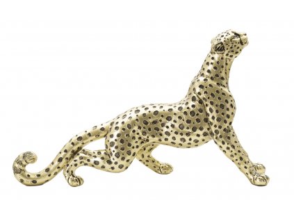 Leopardí socha LEOPARDO POINTS SEDUTO 33X7,7X19,5 cm