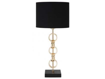 Stolní lampa Mauro Ferretti Baretolio, 25x54,5 cm, zlatá/černá