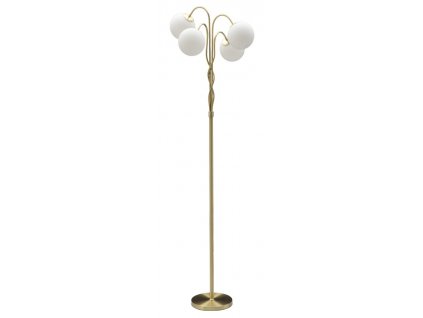 Stojací lampa Mauro Ferretti Elerom 4 svítidla, 54x176 cm, zlatá/bílá