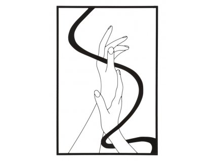 Železný panel HANDS 60X1X90 cm