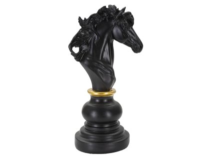 Černý kůň Cavallo Nero E Oro 14X11X27 cm
