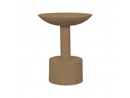 Rohový stůl Rif - hnědý kov