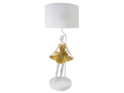 Bílá stolní lampa Ballerina 90,5 cm