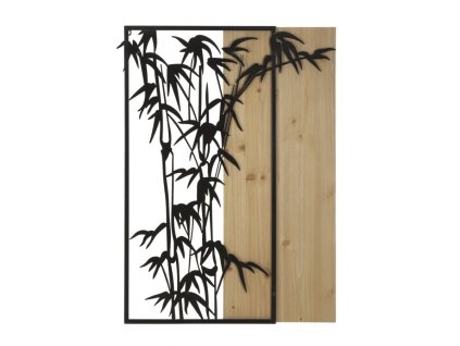 Nástěnný kovový panel Bamboo 60x2x80 cm