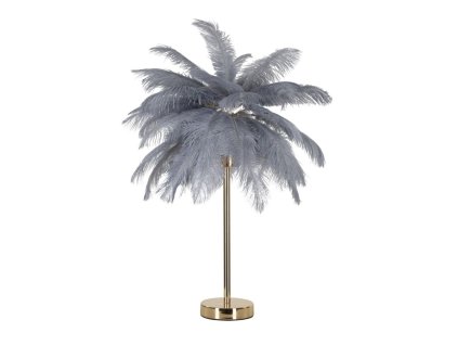 Šedá stolní lampa Palm