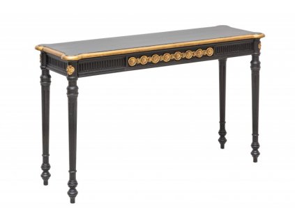 Černý konzolový stolek Venice 125 cm