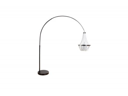 Stříbrná stojací lampa Royal 189-204 cm