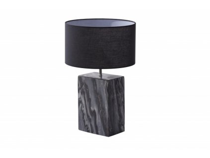 Černá stolní lampa Marmor