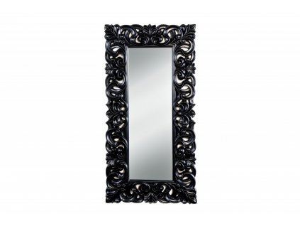 Černé nástěnné zrcadlo Venice 180 cm